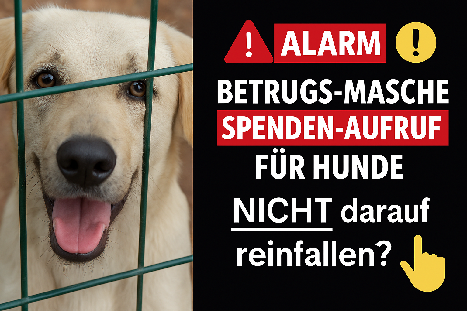⚠️🐾 Achtung bei Spendenaufrufen im Tierschutz: Wie du emotionale Betrugsmaschen erkennst