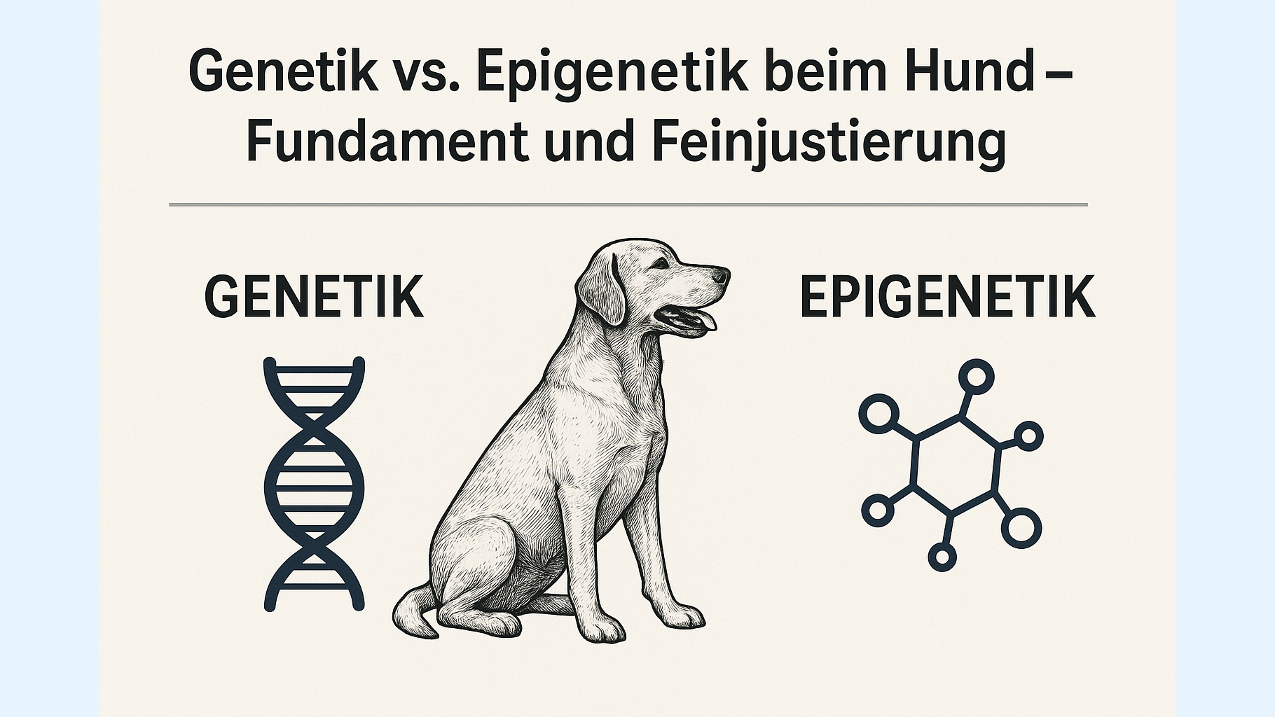 Genetik vs. Epigenetik beim Hund – Fundament und Feinjustierung