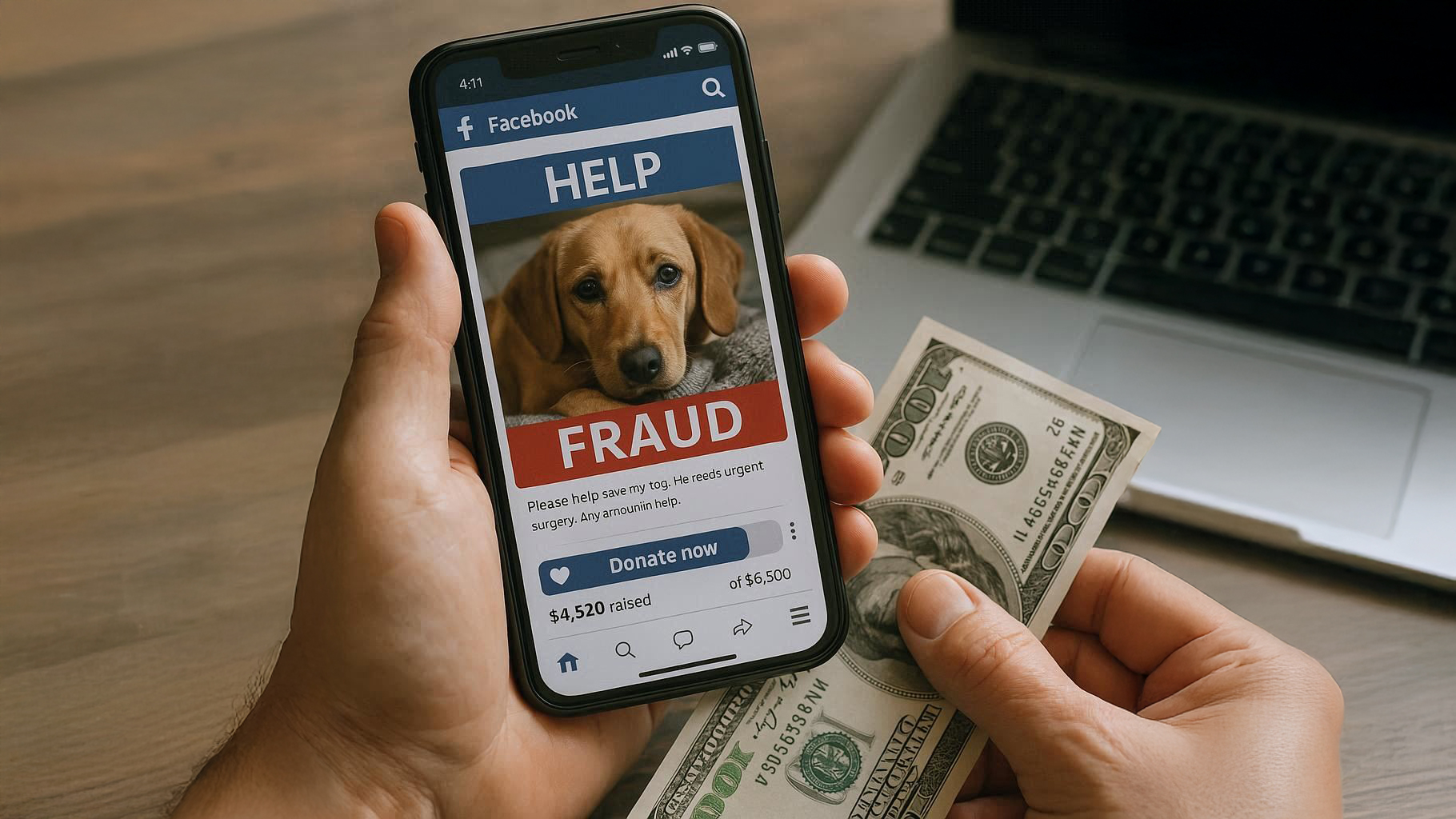 Aktuell: Betrugsmasche „Hunde in Not“ auf Facebook