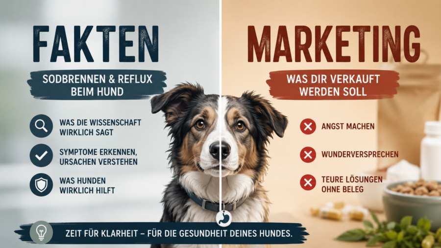 Sodbrennen beim Hund: Wenn aus Schmatzen ein Verkaufsargument wird