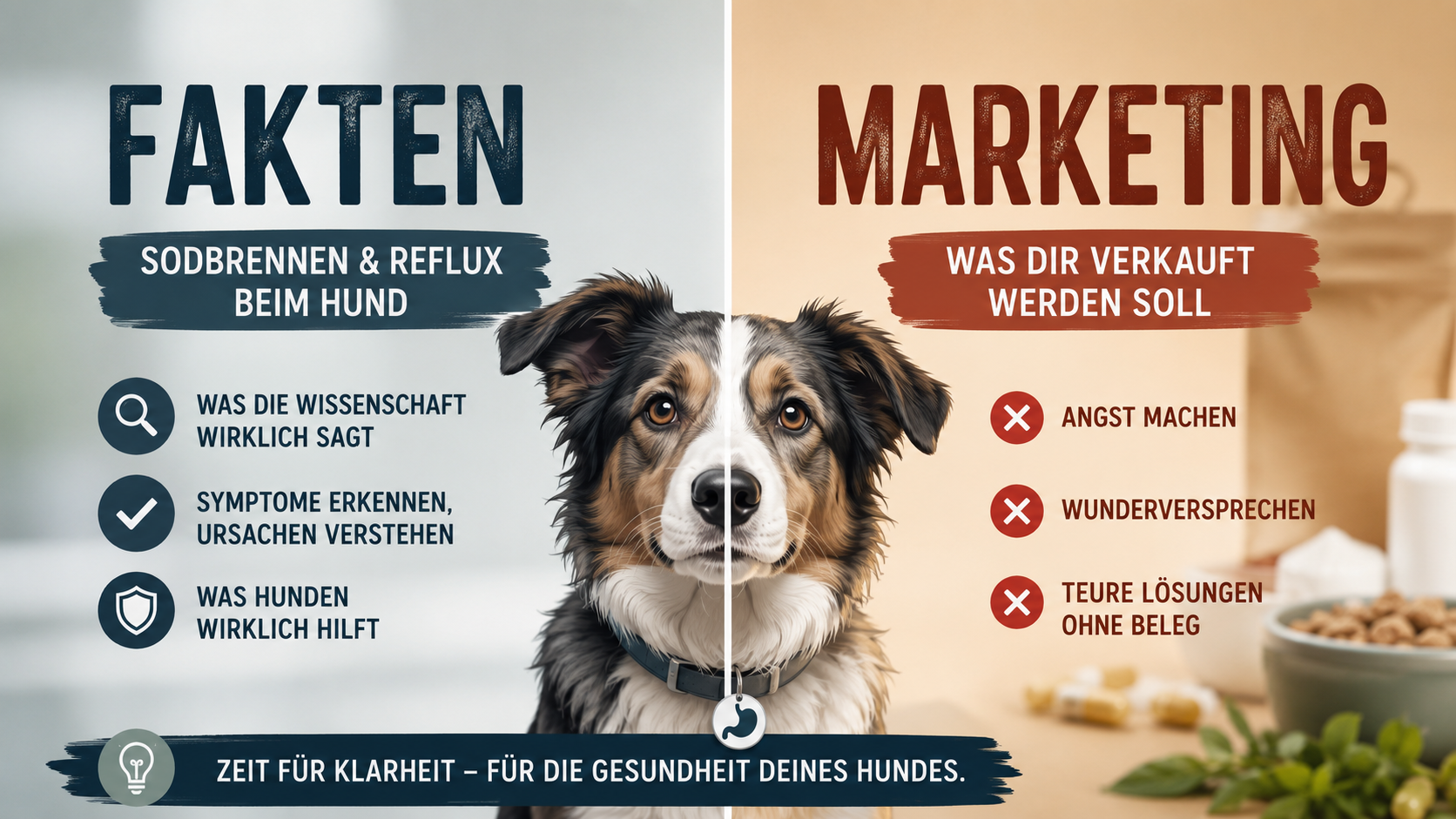 Sodbrennen beim Hund: Wenn aus Schmatzen ein Verkaufsargument wird