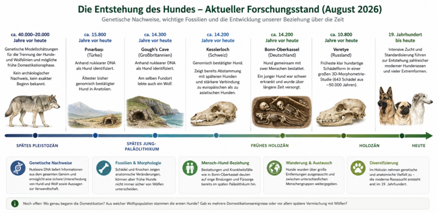 Wie der Wolf zum Hund wurde – Was Genetik und Archäologie heute wirklich zeigen